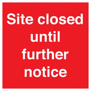 Site closed until further notice